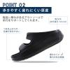 「朝倉商会 レディース 厚底EVAベルトサンダル ブラック M SYー12080/BK/M 1足」の商品サムネイル画像3枚目
