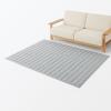 「無印良品 ひんやり綿 キルティングラグ １４０×１９５ｃｍ グレー 良品計画」の商品サムネイル画像2枚目