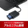 「ナカバヤシ SD・microSD カードリーダー ライタ USBーA ケーブル6cm USR-ASD1/BK 1個」の商品サムネイル画像2枚目