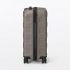 「無印良品 バーを自由に調節できる ハードキャリーケース ３６Ｌ スモーキーブラウン タテ５４×ヨコ３７×マチ２４ｃｍ 良品計画」の商品サムネイル画像3枚目