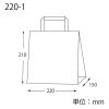 「【紙手さげ袋】FLAT　エコアッシュ 220-1　アスクル限定カラーハンドル　1袋(25枚入) オリジナル」の商品サムネイル画像3枚目