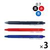 「フリクションボールノック 0.7mm 3色セット（黒・赤・青） 消せるボールペン LFBK-69F-3C 3パック（3色入×3） パイロット」の商品サムネイル画像1枚目