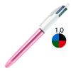 「油性4色ボールペン シャイン 1.0mm ピンク軸 4CBP10SHPNK BICジャパン 3本」の商品サムネイル画像2枚目