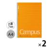 「コクヨ キャンパスノート A4 ドット入りA罫 40枚 2冊 ノ-201AT」の商品サムネイル画像1枚目
