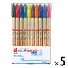 「寺西化学工業 マジックラッションペン No.300 10色セット M300C-10 5パック（10色入×5）」の商品サムネイル画像1枚目