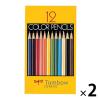 「色鉛筆　紙箱入　12色セット　CQ-NA12C　2セット（12色入×2）　トンボ鉛筆」の商品サムネイル画像1枚目