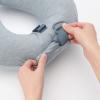 「無印良品 ふうっとふくらむネッククッション ブルー　約３４×３３ｃｍ  良品計画」の商品サムネイル画像6枚目