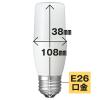 「ヤザワコーポレーション（YAZAWA）　T形　LED電球 60W形 E26 電球色 LDT8LG」の商品サムネイル画像2枚目