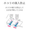 「延長コード 電源タップ 5m 2ピン コンセント 3個口 ほこり防止シャッター 白 T-ST02-22350WH エレコム 1個」の商品サムネイル画像5枚目