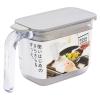 「湿気防止パッキン付 調味料ポット グレー グッドロックコンテナ ワンタッチ式 小さじスプーン付 1個 マーナ」の商品サムネイル画像8枚目