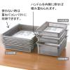 「スタックトレーメタルハンドル付 浅型小 A4対応 グレー STA4S 伊藤忠リーテイルリンク」の商品サムネイル画像3枚目