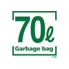 「ゴミ袋 ごみ収集袋 白半透明 厚手 70L 1セット（10枚入×3パック） 厚さ：0.020mm 日本サニパック」の商品サムネイル画像3枚目