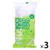 「暮らしのせっけん　バスソープホワイト　3パック（135g×9個）　ミヨシ石鹸」の商品サムネイル画像1枚目