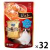 「銀のスプーン 三ツ星グルメ ジュレ まぐろ・かつおにしらす・かにかま添え 35g 32袋 キャットフード ウェット パウチ」の商品サムネイル画像1枚目