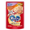 「銀のスプーン 15歳頃から まぐろ・かつおにささみ入り 60g 16袋 キャットフード ウェット パウチ」の商品サムネイル画像2枚目