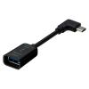 「Digio2 Type-C変換ケーブル USB3.1[メス]→Type-C[オス] 0.1m 変換アダプタ  L型 ZUH-CARL301 1本」の商品サムネイル画像1枚目