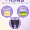 「タイプCケーブル (USB-C to C) PD対応 60W USB2.0 1.5m 黒 MPA-CC15PNBK エレコム 1本」の商品サムネイル画像7枚目