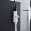 「延長コード 電源タップ 1m 2ピン 4個口 雷ガード ほこり防止 マグネット付 白 T-KM01-2410WH エレコム 1個」の商品サムネイル画像3枚目