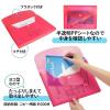 「プラス ファイル 年組氏名 スクール れんらく袋 A4ヨコ フタ・マチ付 レッド 79833 1冊」の商品サムネイル画像3枚目