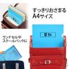「プラス ファイル 年組氏名 スクール クリアホルダー A4 ネイビー 79731 1パック（10枚）」の商品サムネイル画像5枚目