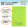 「プラス 年組氏名 スクール プリントファイル A4 2ポケット グリーン 79756 1冊」の商品サムネイル画像3枚目