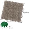 「山崎産業 若草ユニット(30×30cm)人工芝 ジョイントマット グレー  1箱(60枚入)」の商品サムネイル画像4枚目