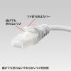 「サンワサプライ ツメ折れ防止CAT5eLANケーブル やわらかタイプ 5m ホワイト LA-Y5TS-05」の商品サムネイル画像2枚目