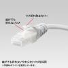 「サンワサプライ ツメ折れ防止CAT5eLANケーブル やわらかタイプ 20m ブルー LA-Y5TS-20BL」の商品サムネイル画像2枚目