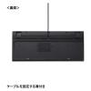 「サンワサプライ USBハブ付コンパクトキーボード SKB-KG3UH3BK 1個」の商品サムネイル画像8枚目
