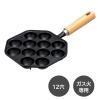 「イシガキ 鉄鋳物 たこ焼き 12穴 木柄 ガス火専用 4456 1セット(3個)」の商品サムネイル画像4枚目