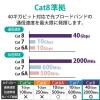 「LANケーブル Cat8 準拠 2m フラット 高速 ストレート ブラック ECLD-OCTFT/BK20 エレコム 1個」の商品サムネイル画像3枚目