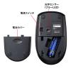 「サンワサプライ ワイヤレスキーボード 無線 メンブレン コンパクト フルサイズ 静音マウス付 ブラック SKB-WL39SETBK 1個」の商品サムネイル画像9枚目