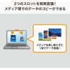 「サンワサプライ USB3.2 Gen1 カードリーダー ADR-3MSD2S 1個」の商品サムネイル画像5枚目