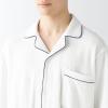 「【メンズ】無印良品 紳士 着るタオル 両面パイル 半袖パジャマ 紳士L 白 良品計画」の商品サムネイル画像6枚目