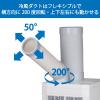 「YAMAZEN スポットエアコン 排熱ダクト付 冷房能力2.2/2.5KW 全閉式モーター SSA-Y25-2 1台」の商品サムネイル画像4枚目