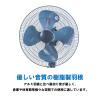 「ナカトミ 45cm 工場扇 壁掛け式 風量3段階 アッシュブルー TZW-45P 1台」の商品サムネイル画像3枚目