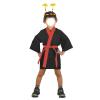 「アーテック カラー不織布ハッピ 子供用 Sサイズ 黒（赤襟） 1550 1個」の商品サムネイル画像2枚目