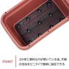 「【園芸用品】中山福 ベストコ プランター 深型 長方形 520型 テラコッタ MA-4181 1個」の商品サムネイル画像3枚目