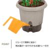「【園芸用品】中山福 ベストコ 鉢 給水式 ポット 360型 アイボリー MA-4211 1個」の商品サムネイル画像3枚目