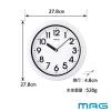 「ノア精密 MAG防塵防水掛時計 プラデガード [スイープ 防水 防塵] 直径278mm W-800 WH-Z 1個」の商品サムネイル画像6枚目