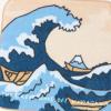 「【LAKOLE/ラコレ】 （世界の名作）ハンドタオル 神奈川沖浪裏」の商品サムネイル画像4枚目