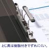 「アスクル　Z式パンチレスファイル　A4タテ　背幅15mm　クリアブラック　黒　レバーファイル　ユーロスタイル  オリジナル」の商品サムネイル画像5枚目