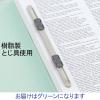 「アスクル フラットファイル 厚とじ PPラミネート A4タテ グリーン FF-W2LS 1箱（120冊：10冊入×12袋）  オリジナル」の商品サムネイル画像5枚目