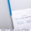 「レール式クリアーホルダー　A3ヨコ　50枚とじ　5冊　ブルー　アスクル  オリジナル」の商品サムネイル画像3枚目