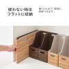 「キングジム スタッキングユニットボックスS キーニ 木目調 ブラウン KW1012フラ 1個」の商品サムネイル画像4枚目