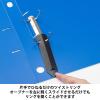 「Matakul D型ツイストリングファイル 背幅36mm ブルー 表紙部分に使用済みクリアホルダーからつくった再生材30％配合 1冊 オリジナル」の商品サムネイル画像3枚目