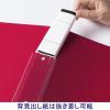 「アスクル　リングファイル　PP製表紙　A4タテ　丸型2穴　背幅36mm　レッド　赤　ユーロスタイル  オリジナル」の商品サムネイル画像5枚目