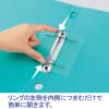 「コクヨ　リングファイル　＜NEOS＞　A4タテ　背幅33mm　カーマインレッド　1セット（10冊）　フ-430R」の商品サムネイル画像4枚目
