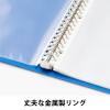 「Matakul 交換式クリアーブック（A4タテ) 背幅25mm ブルー 表紙部分に使用済みクリアホルダーからつくった再生材65％配合 3冊 オリジナル」の商品サムネイル画像4枚目