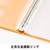 「Matakul 交換式クリアーブック（A4タテ) 背幅25mm オレンジ 表紙部分に使用済みクリアホルダーからつくった再生材65％配合 3冊 オリジナル」の商品サムネイル画像4枚目